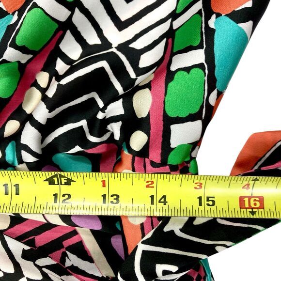 Alexia Admor Wrap Dress Womens M Multicolor Balloon Sleeve Tie Waist Boho Chic - Picture 13 of 16